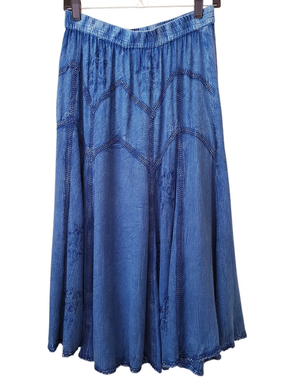 Coldwater Creek Teal Bohemian Skirt